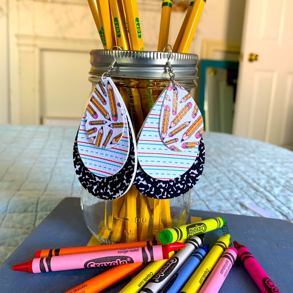 2/$20 Teacher. Back to School Earrings - Picture 4 of 6
